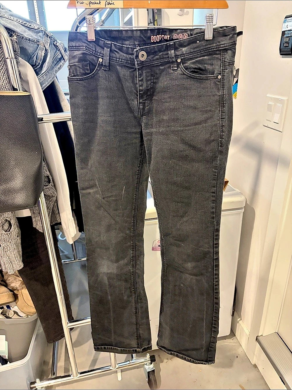 Denim Co. Black wash bootcut Jeans Waist 10